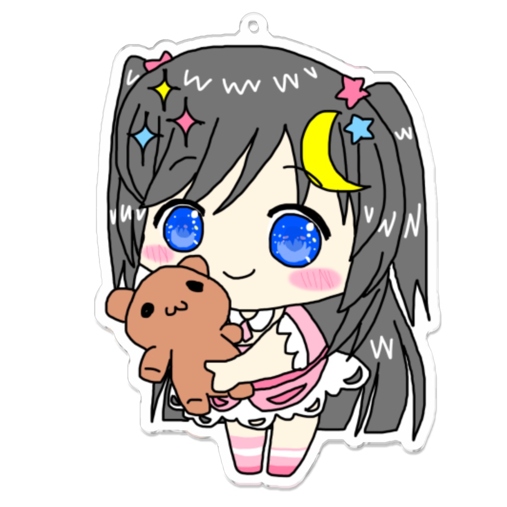 くまりさん大好きキーホルダー