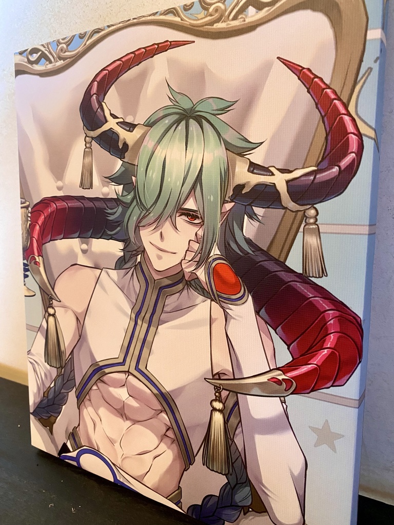 キャンバスアートボード『カエルの魔王キービジュアル』【F3】