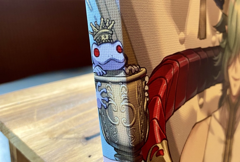 キャンバスアートボード『カエルの魔王キービジュアル』【F3】