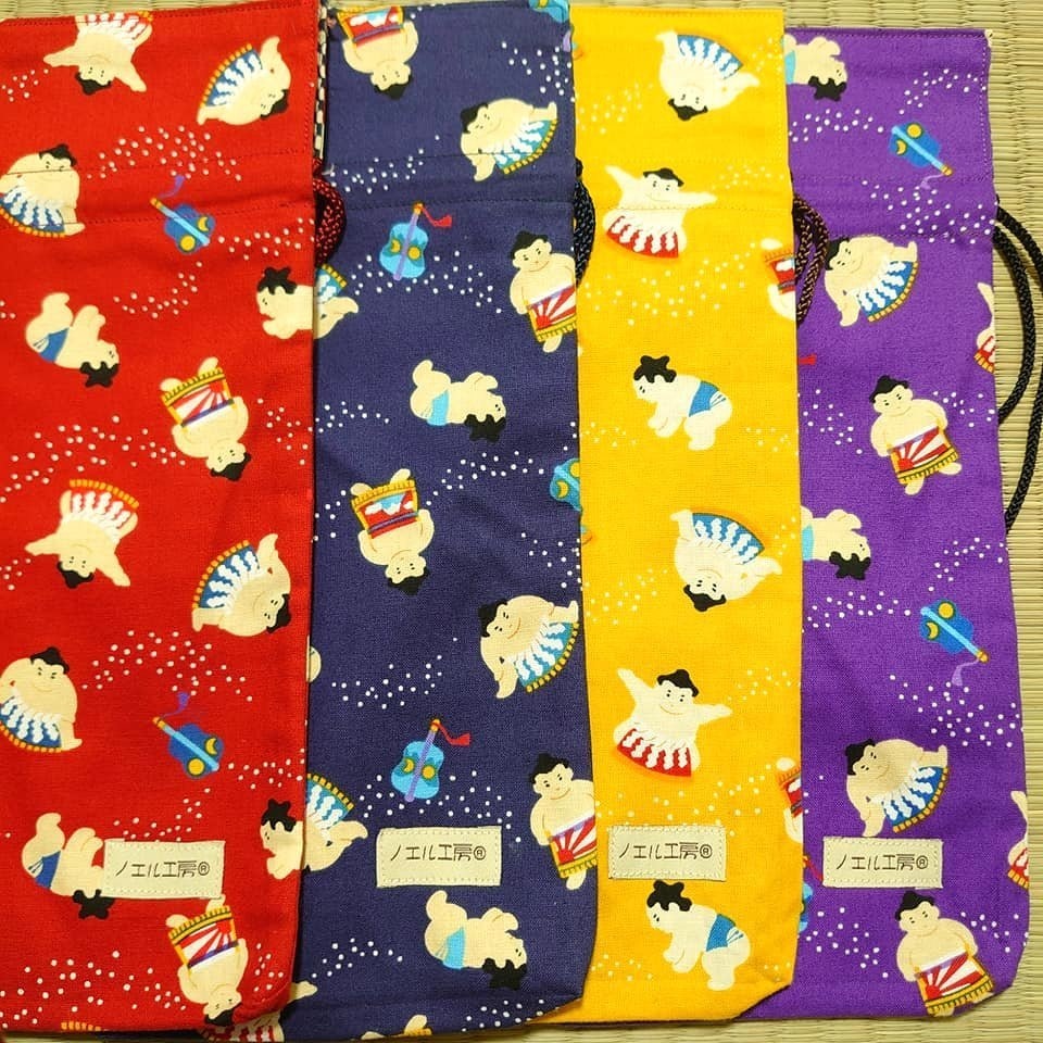 和柄巾着*力士柄