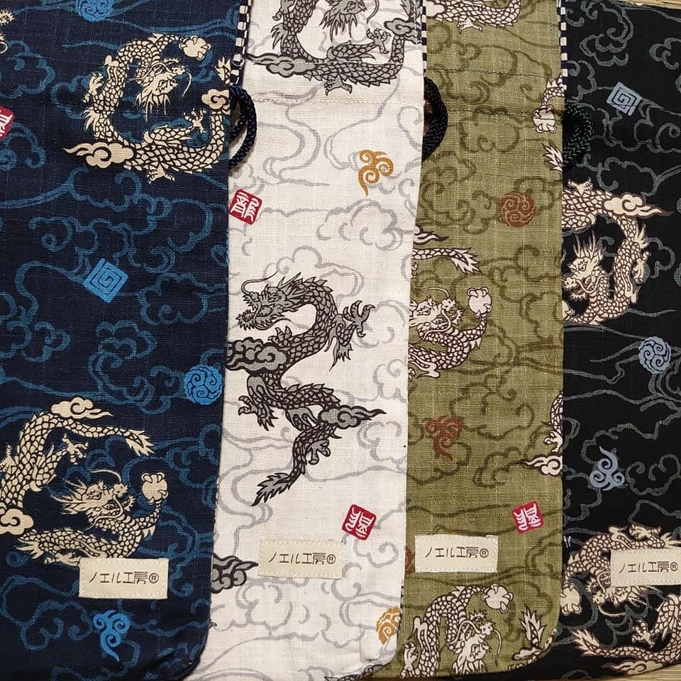 和柄巾着*龍柄(ドラゴン柄)