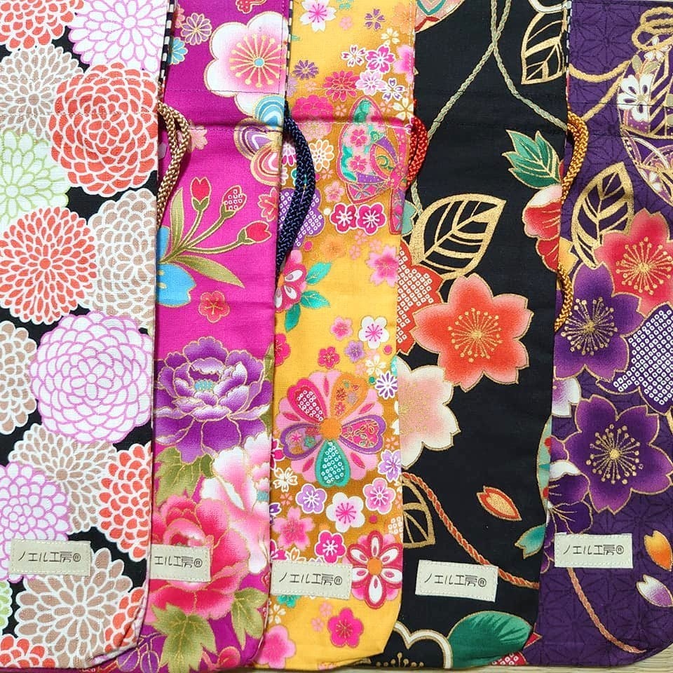 和柄巾着*着物風柄