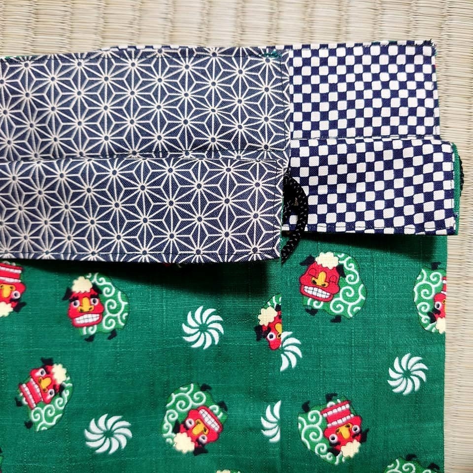 和柄巾着*蛙・舞子・獅子舞