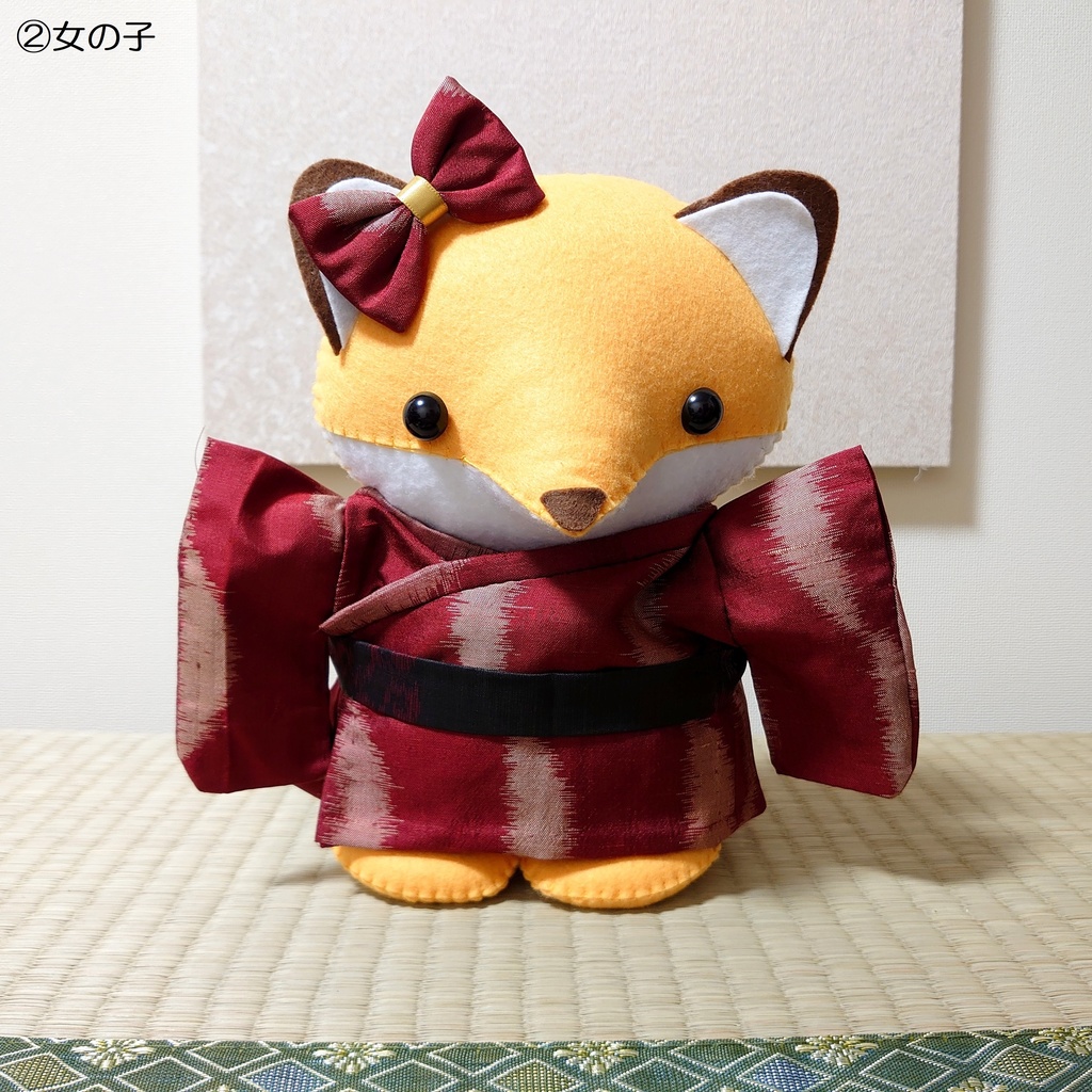 和服きつね*2Lサイズ*男の子・女の子