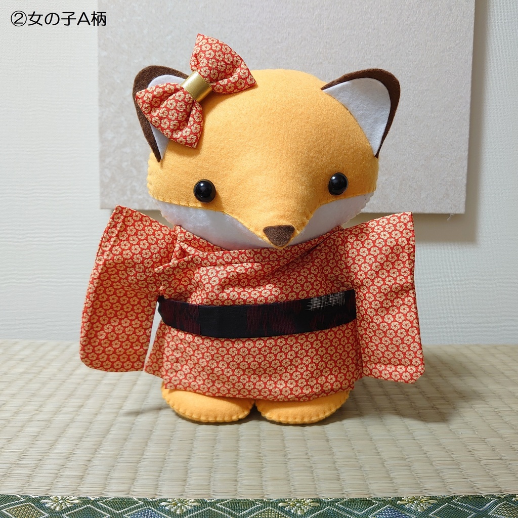 和服きつね*2Lサイズ*男の子・女の子