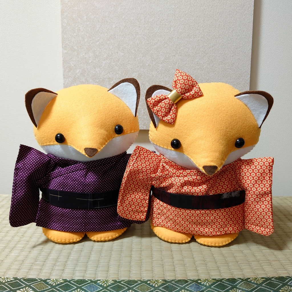 和服きつね*2Lサイズ*男の子・女の子