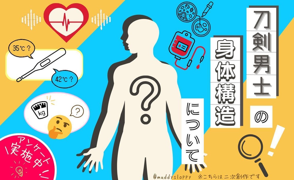 刀剣男士の身体構造について