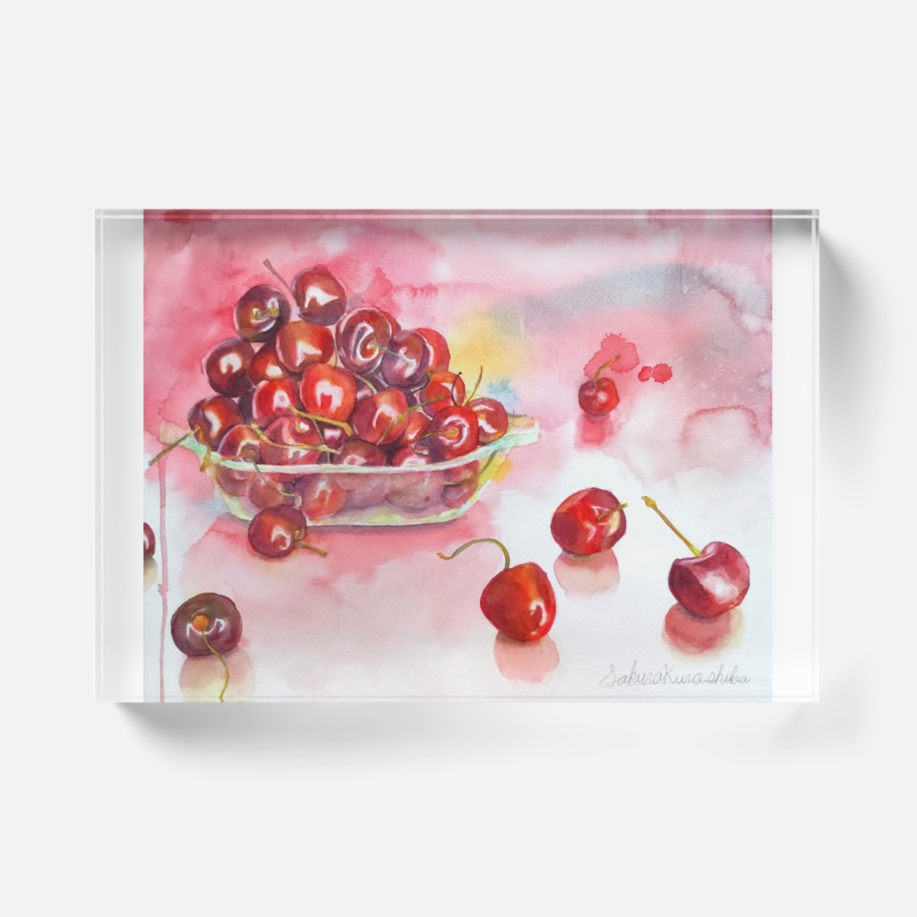 『山盛りの甘さ』アクリルブロック