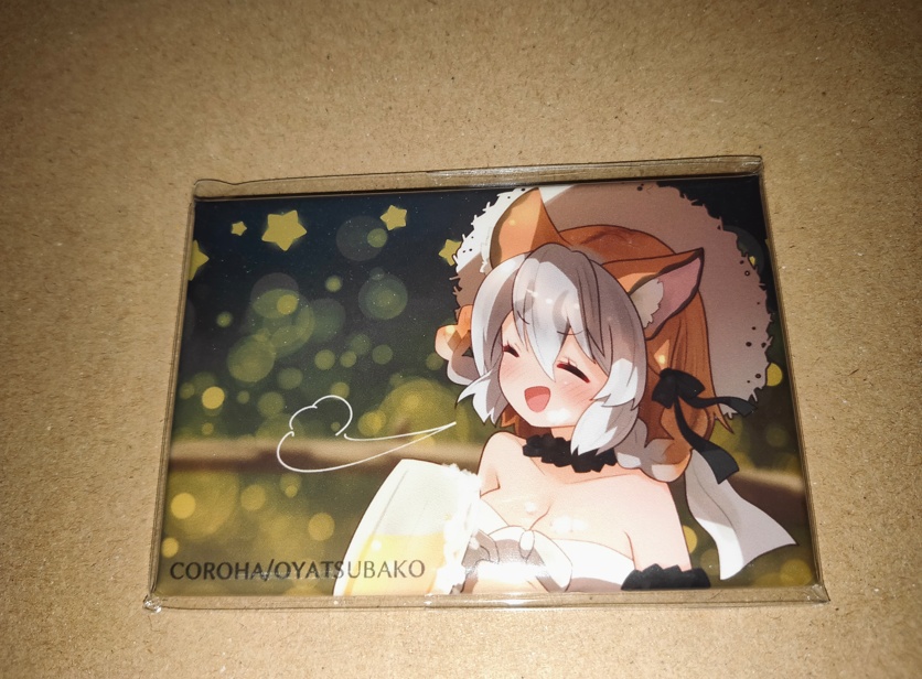 シマハイイロギツネ　缶マグネット