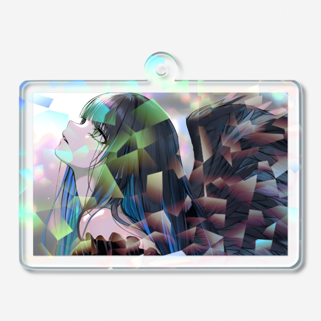 Rin☪︎RoyalBlueホログラムアクリルキーホルダー