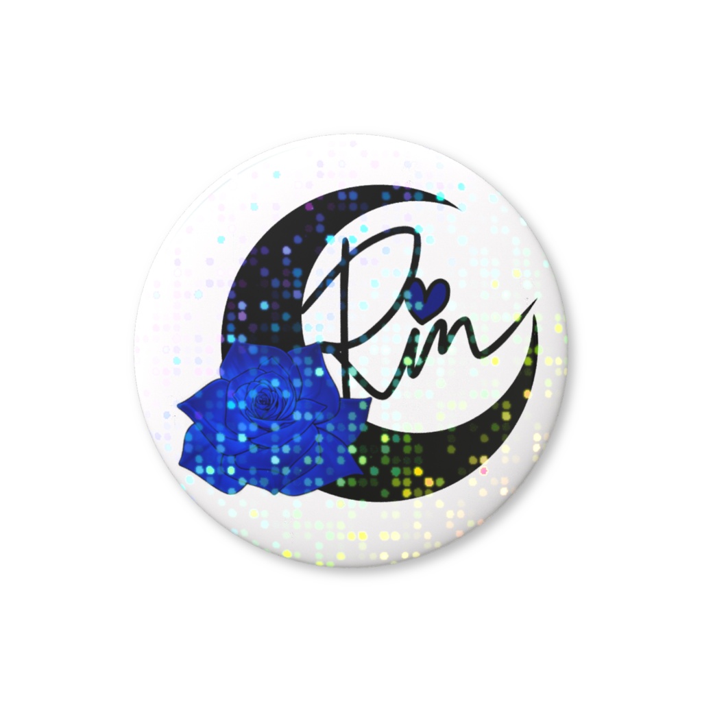 Rin☪︎ロゴホログラム缶バッジ
