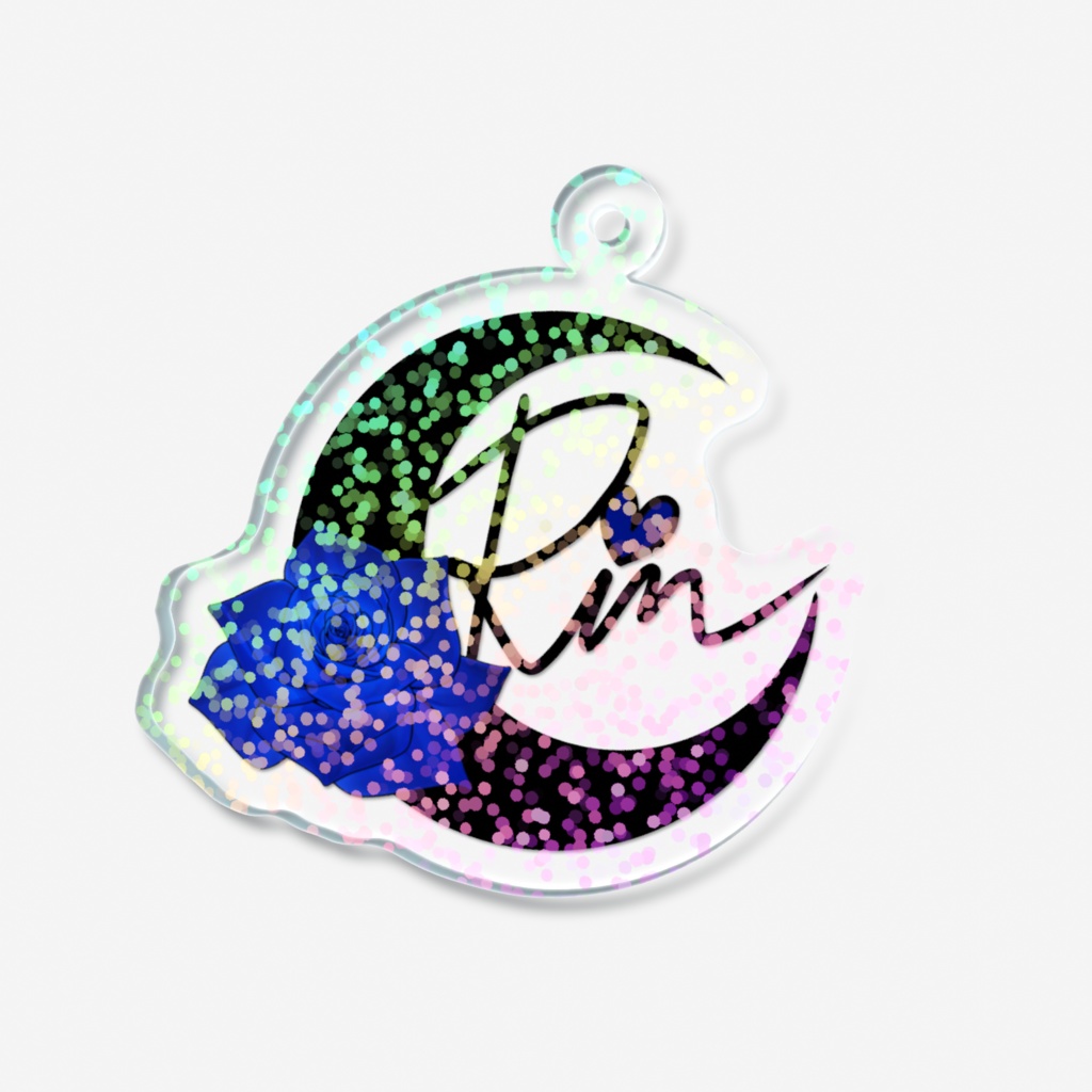 Rin☪︎ロゴホログラムアクリルキーホルダー
