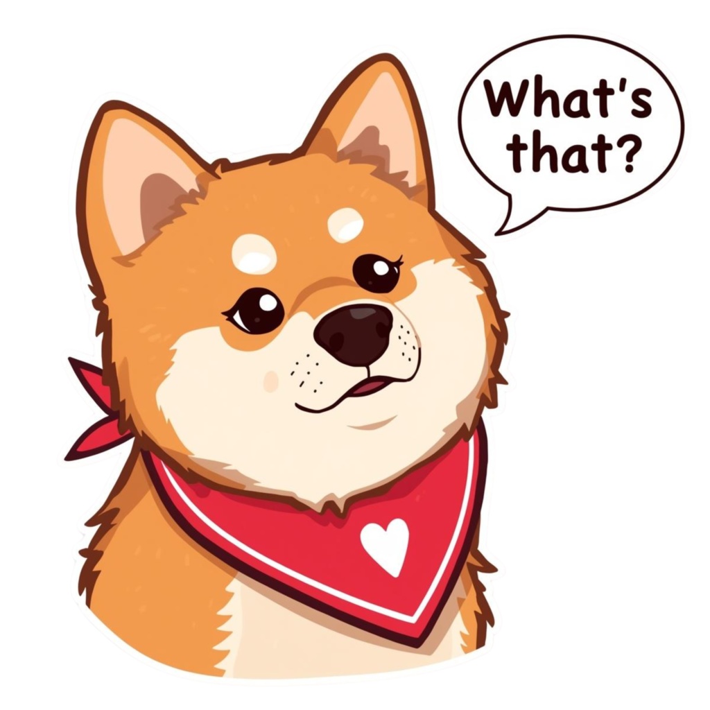 【かわいい柴犬】赤いハートバンダナの柴犬クリップアート16点セット