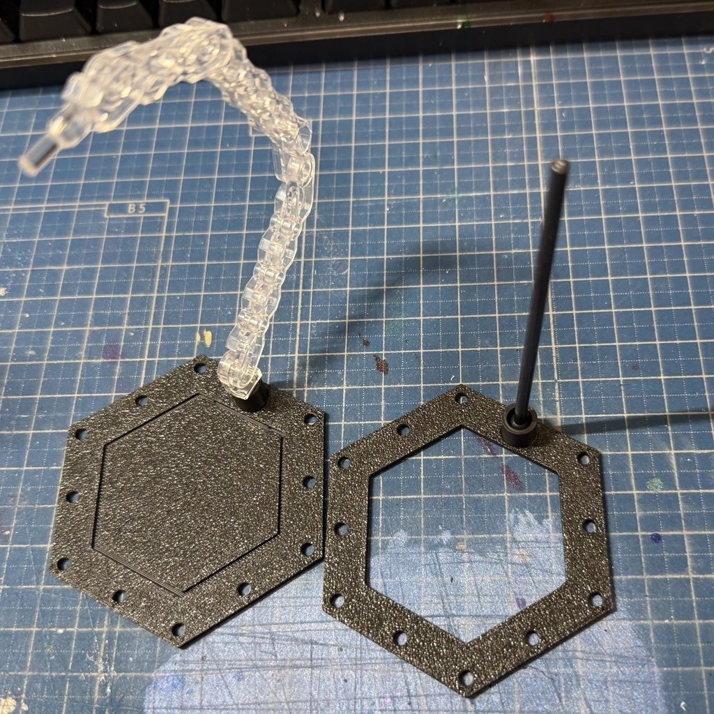 プラモデル展示スタンド兼収納箱 HeXATスタンド&ケース type.B