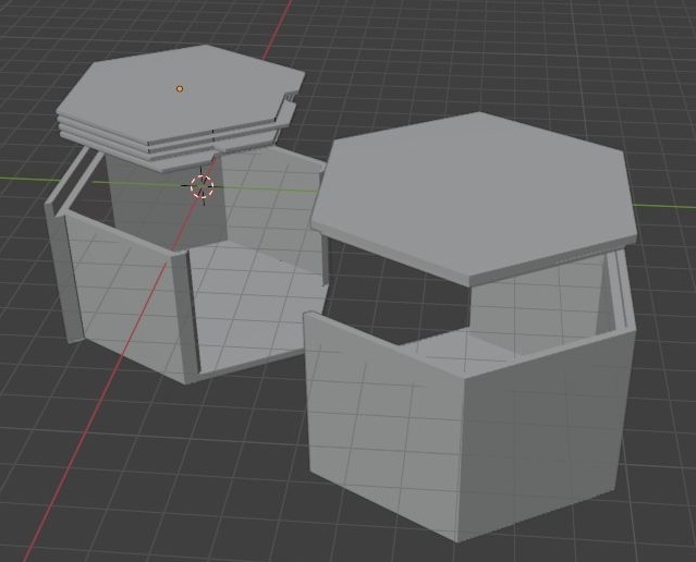 プラモデル展示スタンド兼収納箱 HeXATスタンド&ケース type.B