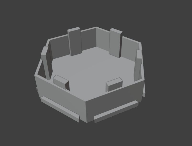 【受注生産】プラモデル展示スタンド HeXATスタンド type.C