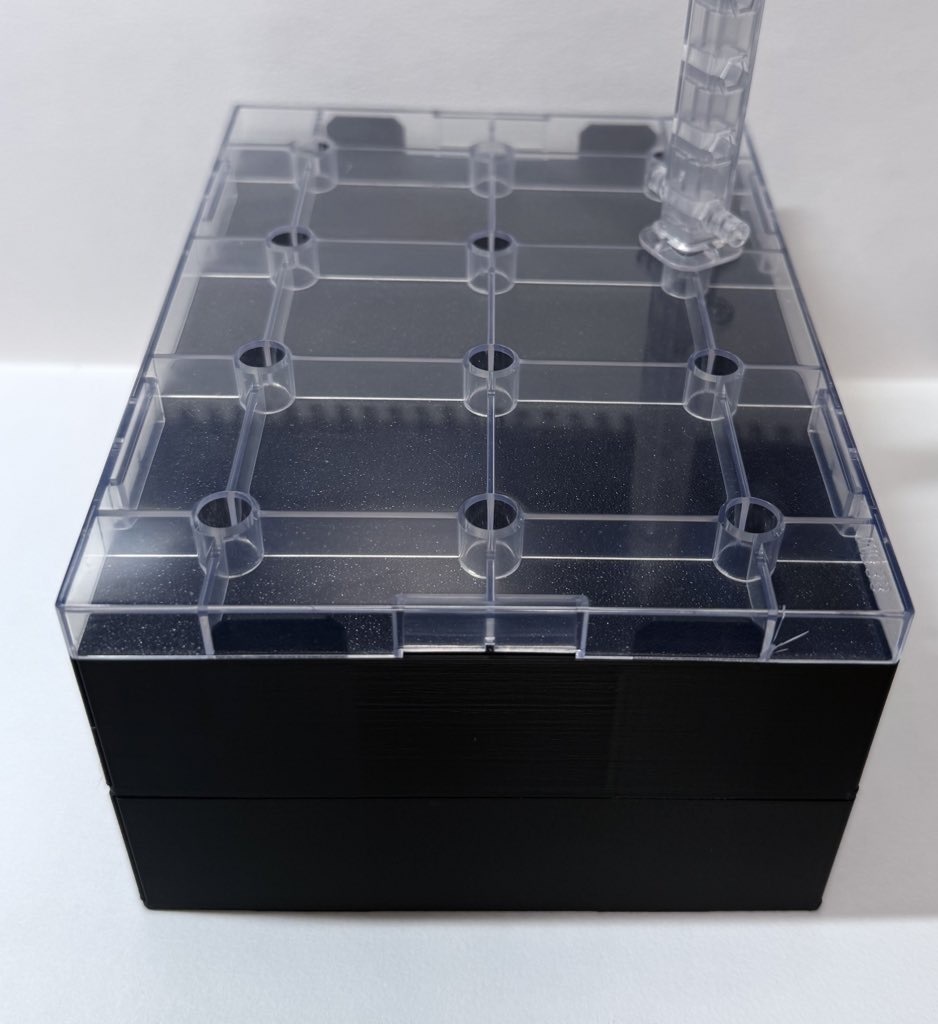 【受注生産】プラモデル展示スタンド兼収納箱 HeXATスタンド&ケース type.D ver.2.4