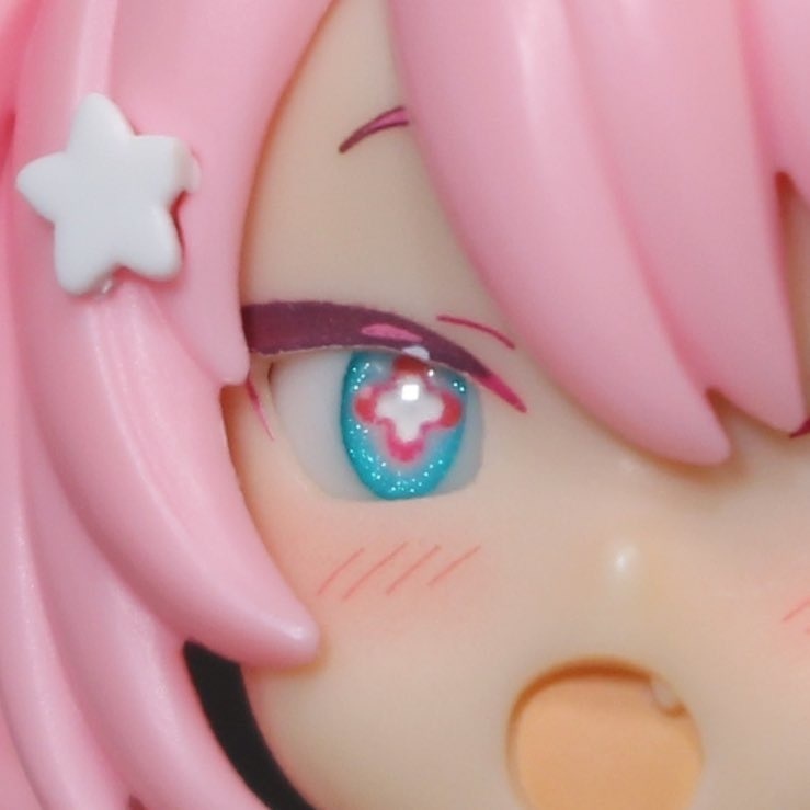 ドールアイgen.4.0 楕円3 花柄 (5mm半球)