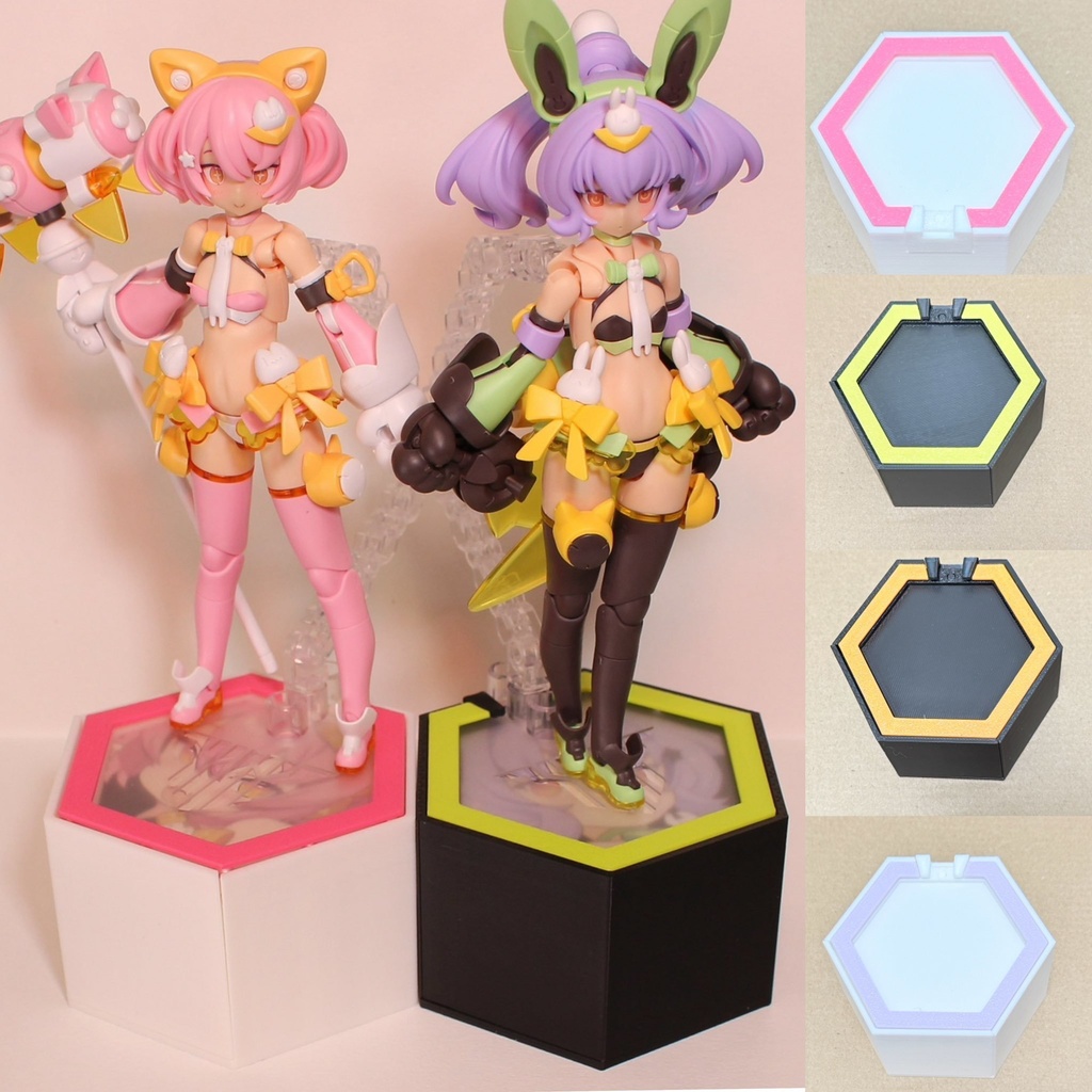 プラモデル展示スタンド兼収納箱 HeXATスタンド&ケース type.B ver.1.1
