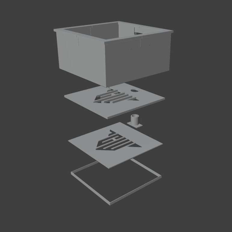 【受注生産】プラモデル展示スタンド兼ハイライト照射装置 HeXATスタンド type.E