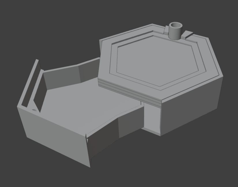 プラモデル展示スタンド兼収納箱 HeXATスタンド&ケース type.B2