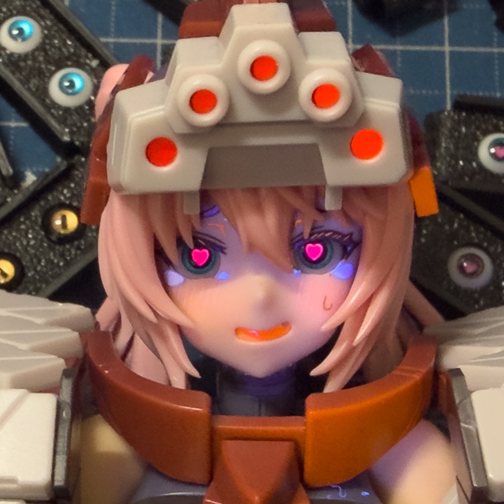 ドールアイgen.7.0 真円1ハート(5mm半球)