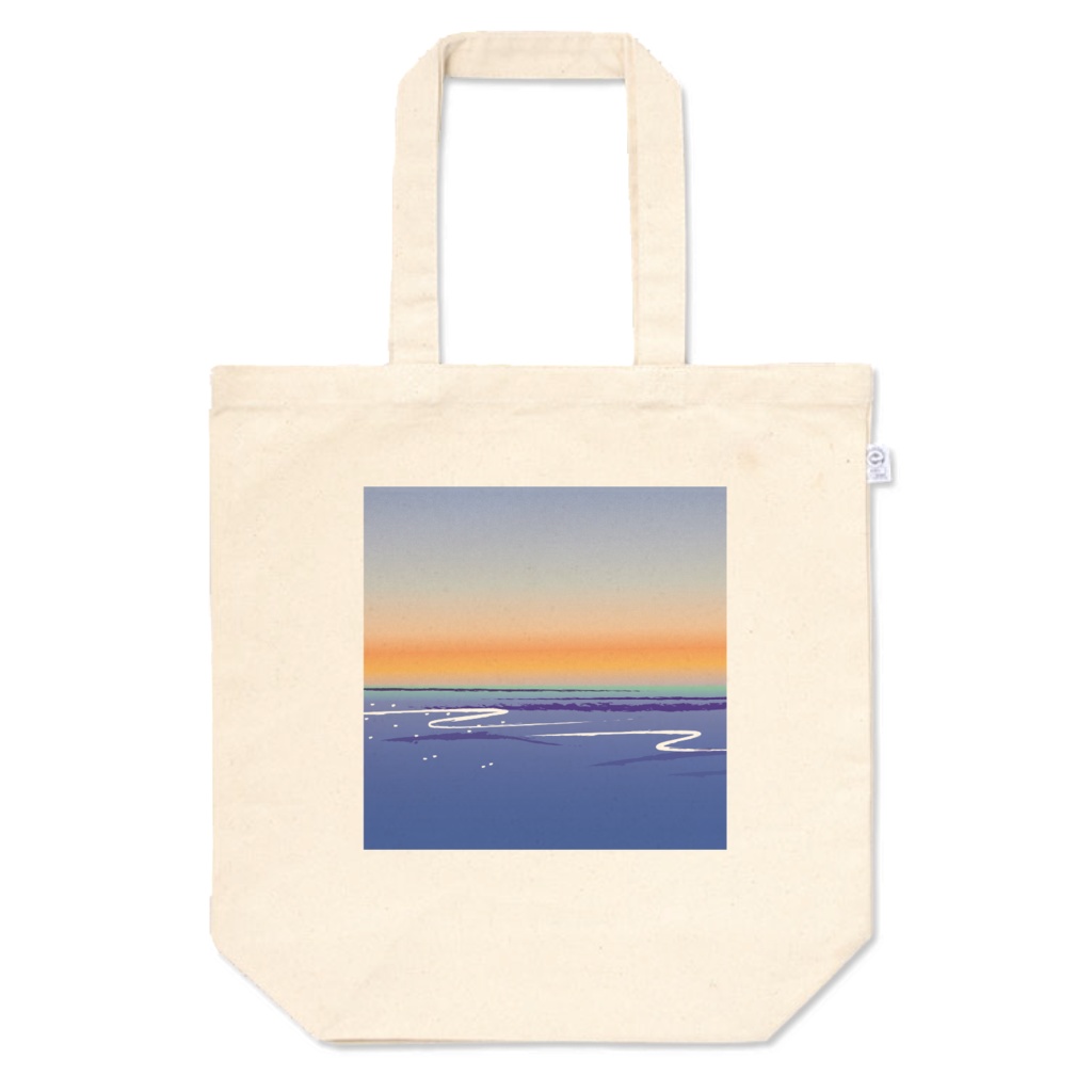 sunset ocean トートバッグ