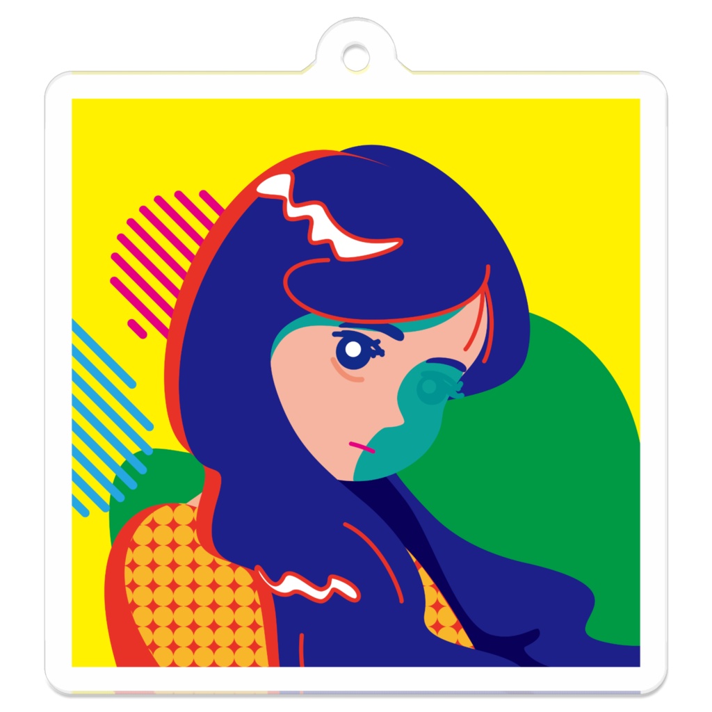 pop ennui girl アクリルキーホルダー
