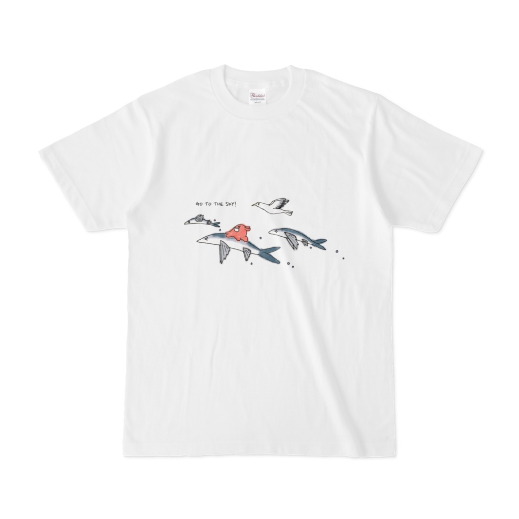 空飛ぶ魚のTシャツ