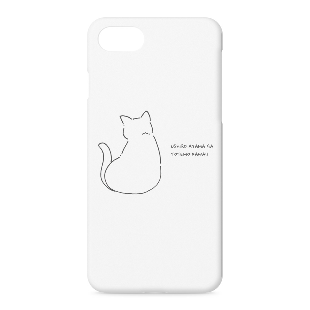 後ろ頭がとてもかわいい猫のiPhoneケース