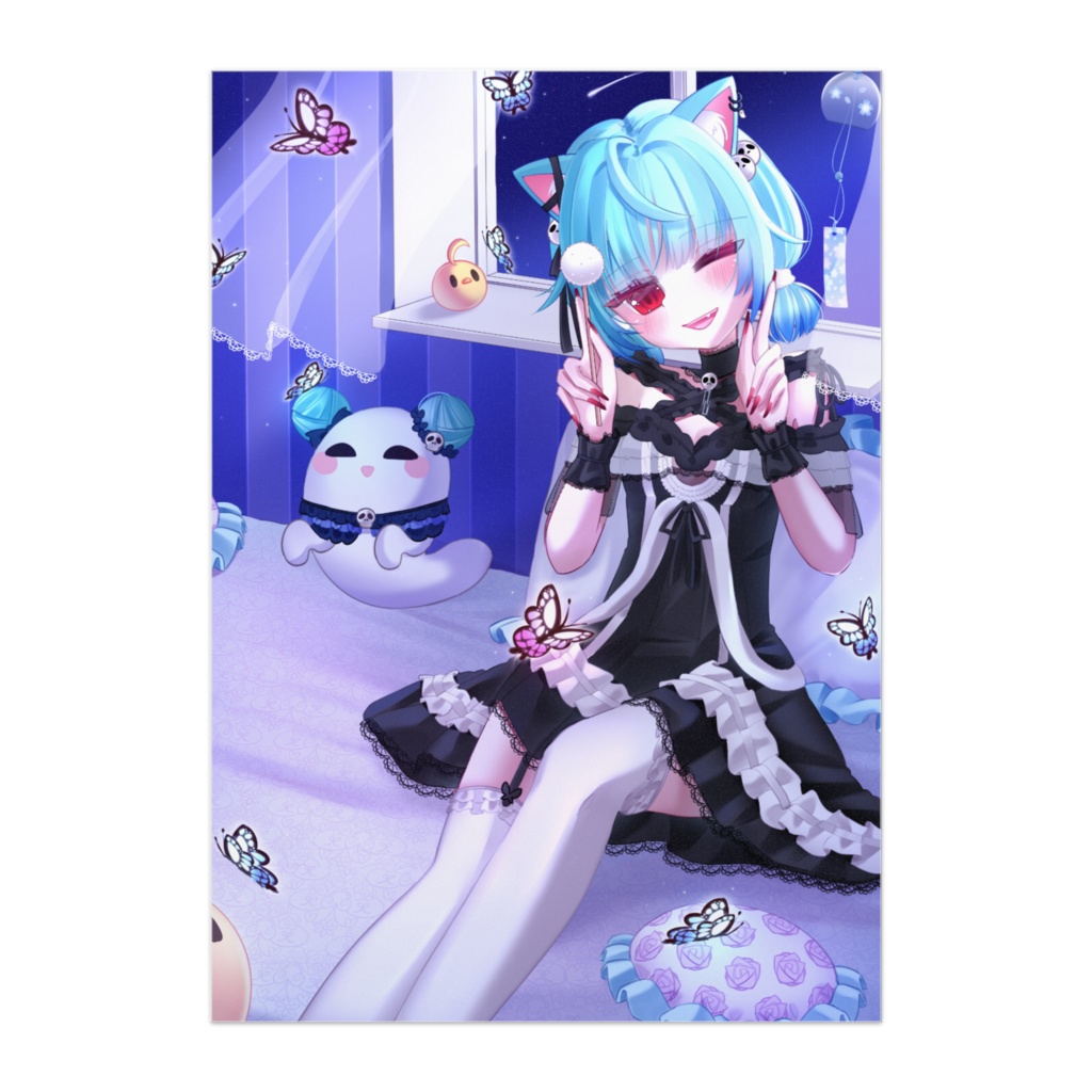 潤羽るしあ「ASMR」ポスター