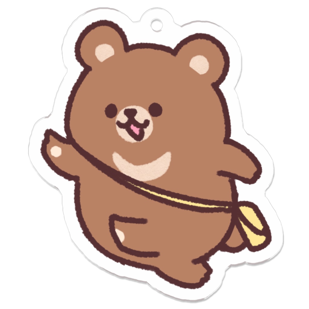 つきのわくまくん(おでかけ)アクリルキーホルダー