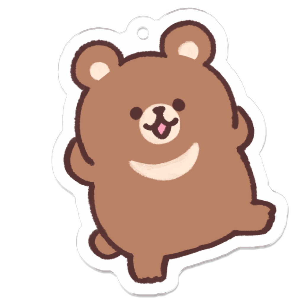 つきのわくまくん(気まま)アクリルキーホルダー