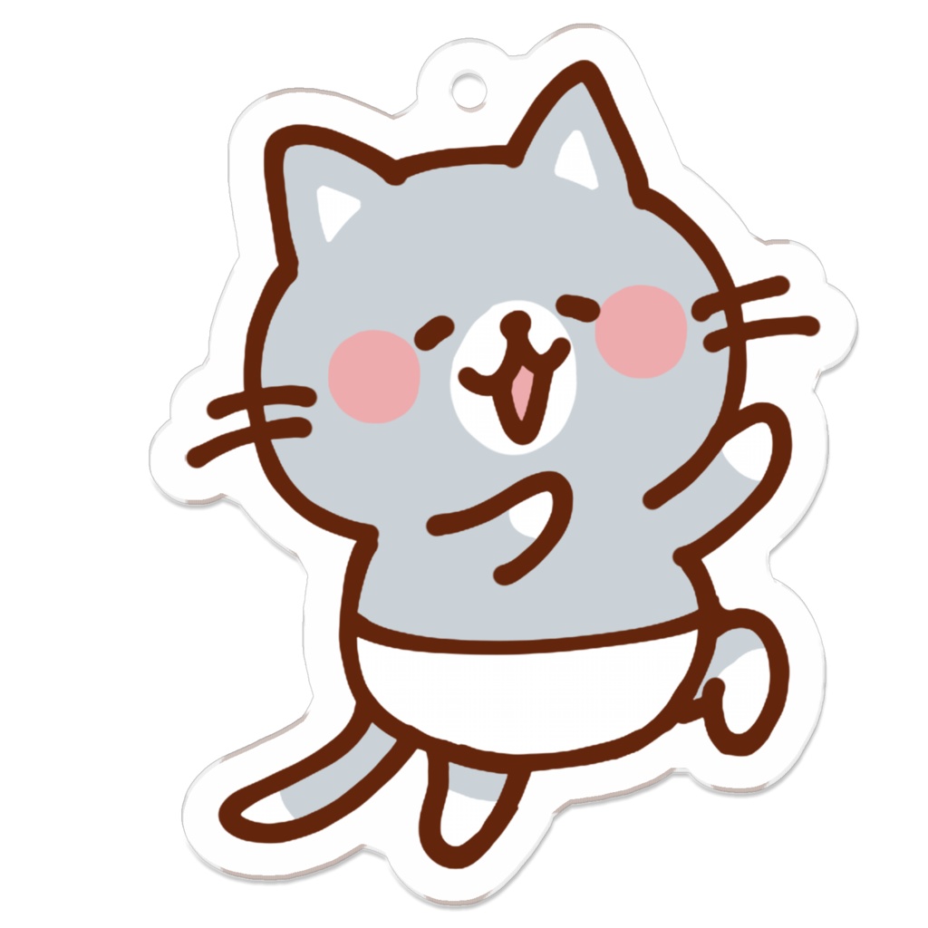 くつしたパンツネコ（わっしょい！）アクリルキーホルダー