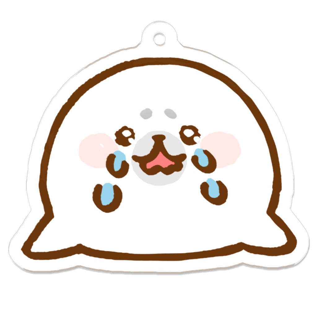 むちむちアザラシ(めそめそ)アクリルキーホルダー