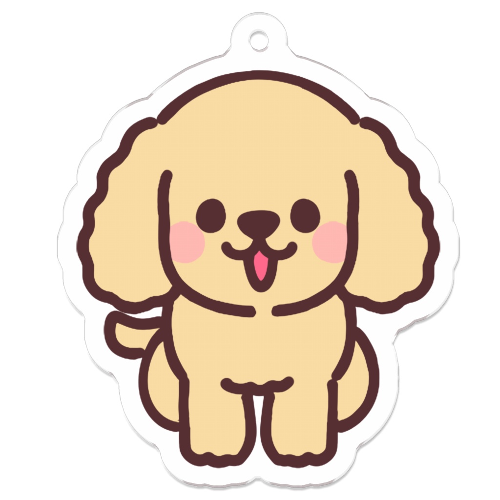 こいぬキャバリア（おすわり）アクリルキーホルダー