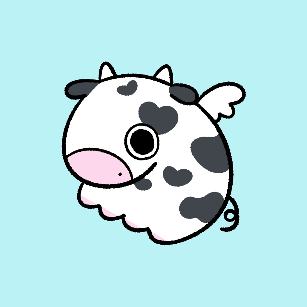 【おまとめセット】うしさんアイコン×6