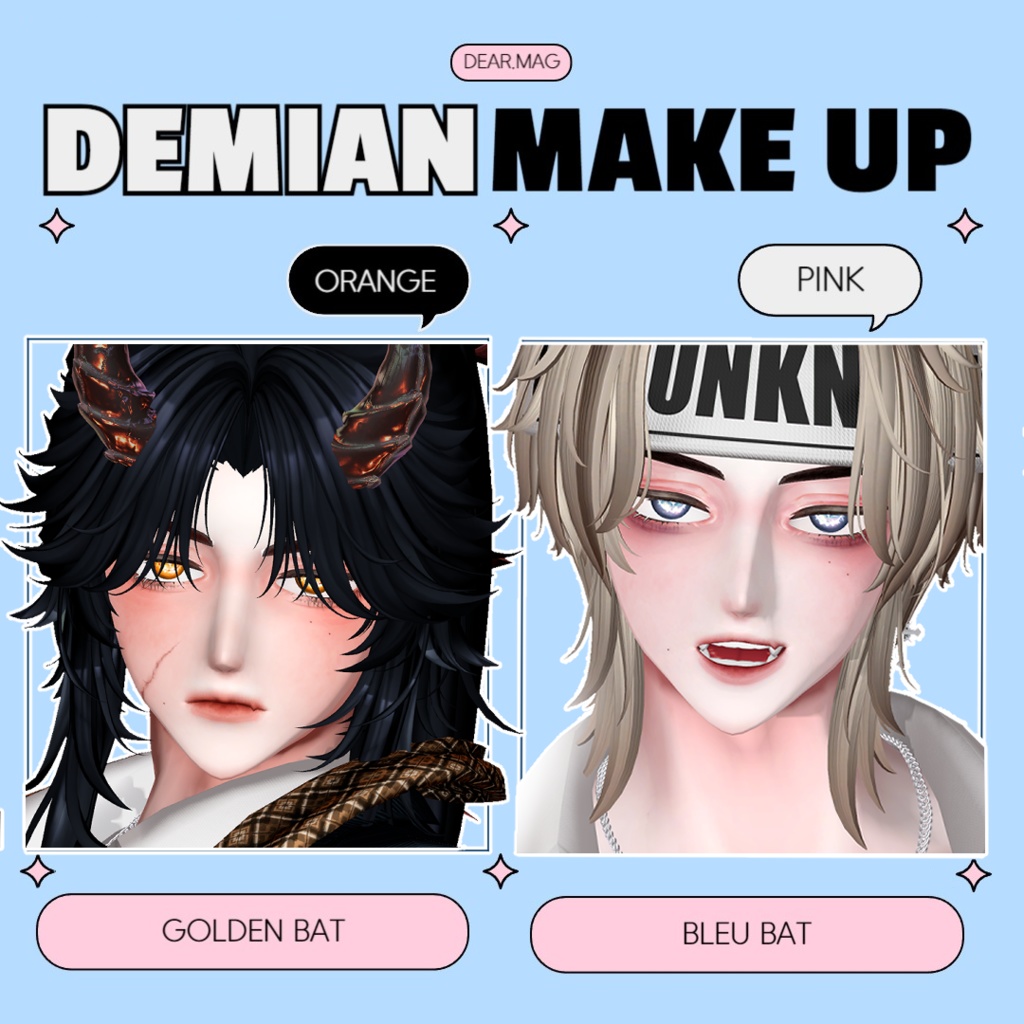 DEMIAN BAT MAKE UP (FACE+BODY+EYES)