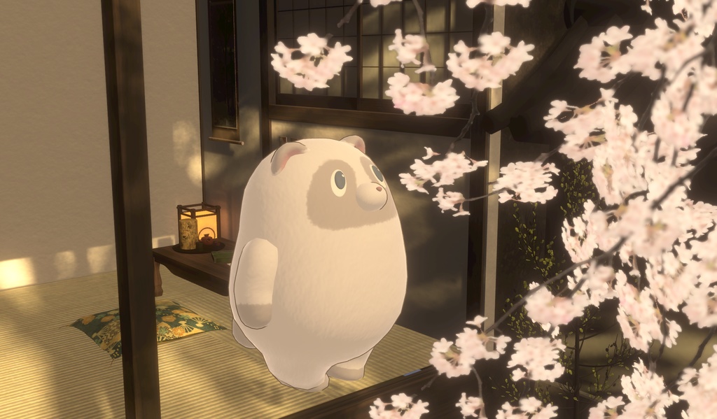 【cluster VRMアバター】白たぬやん