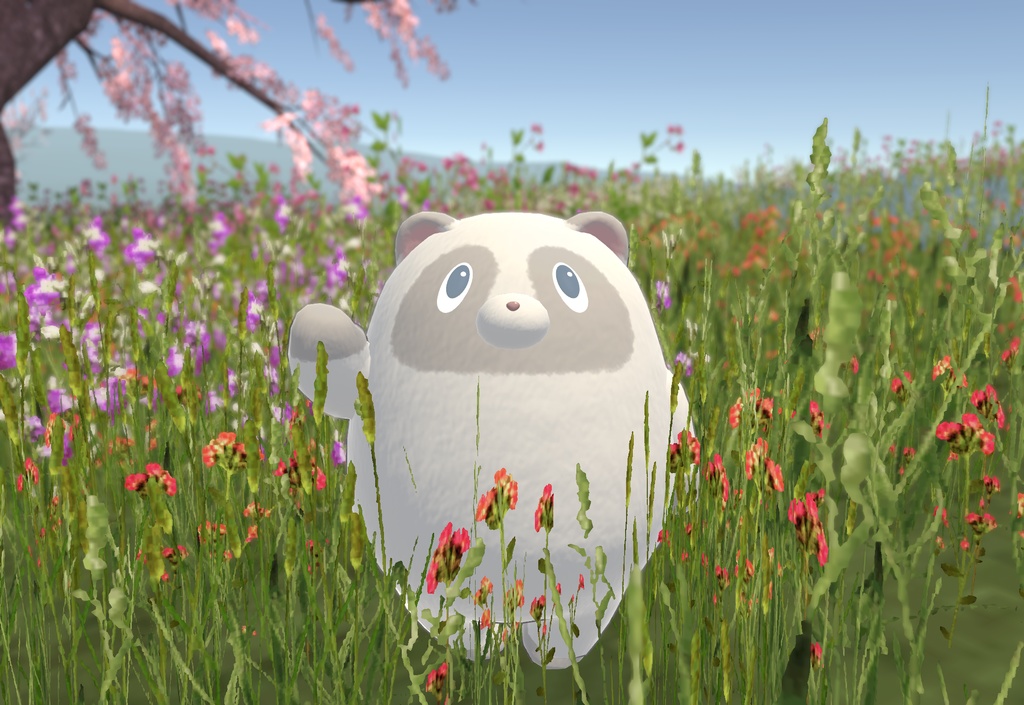 【cluster VRMアバター】白たぬやん