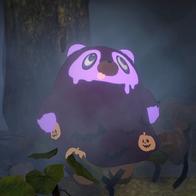 【cluster VRMアバター】オバケのたぬやん(柄)