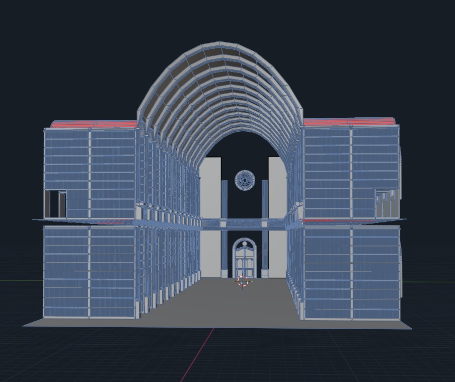 【可動・軽量化対応】中世ヨーロッパ風・大規模図書館