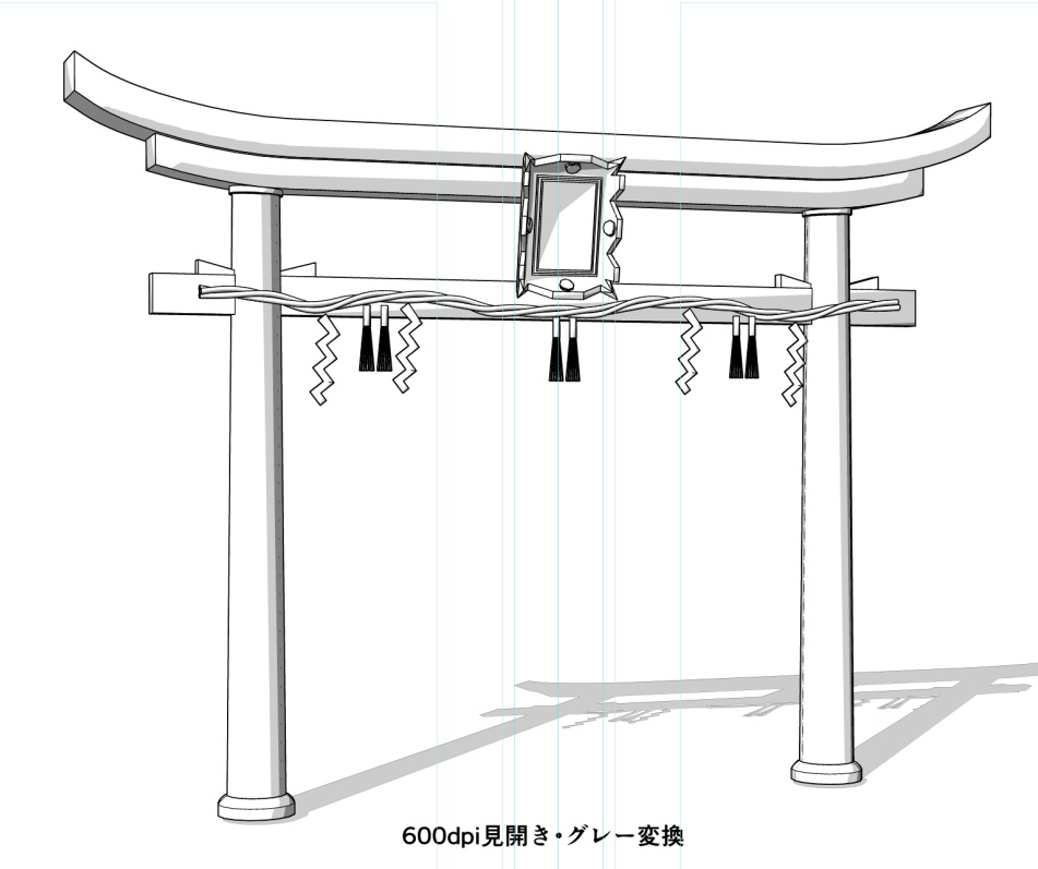 【3D背景】鳥居(神社・和風シーン向け)