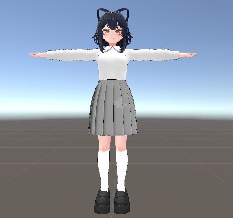 ルチカ対応制服セット（ブラウス＋スカート＋靴下＋靴）