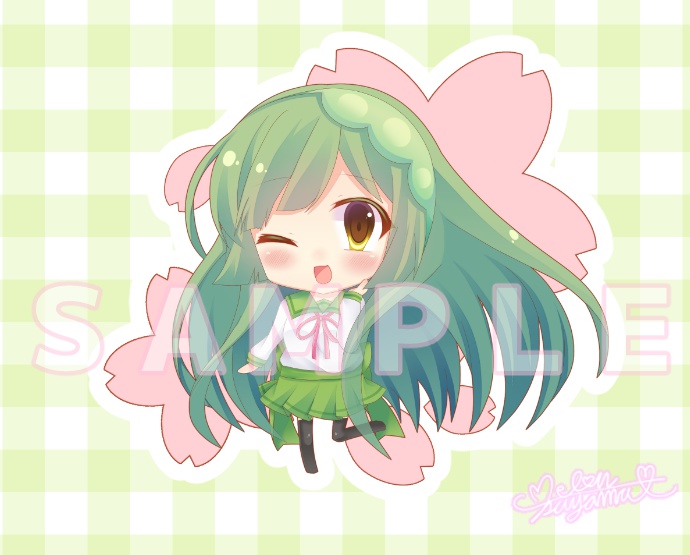 【完売】桜セーラーずん子ちゃんステッカー