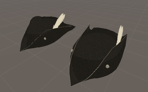 トリコーンっぽい帽子