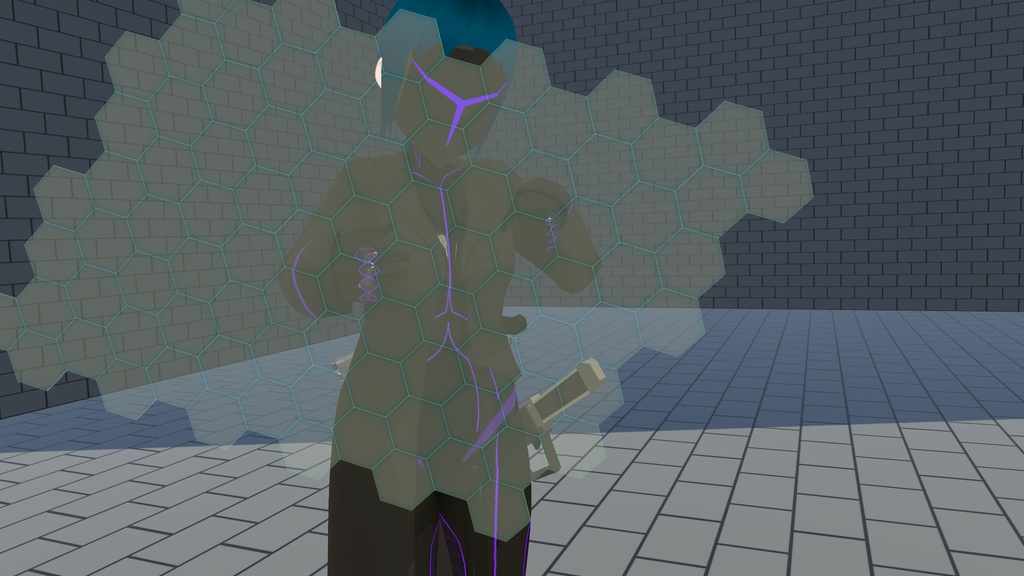 サイバー、SF系 ハニカム構造シールド