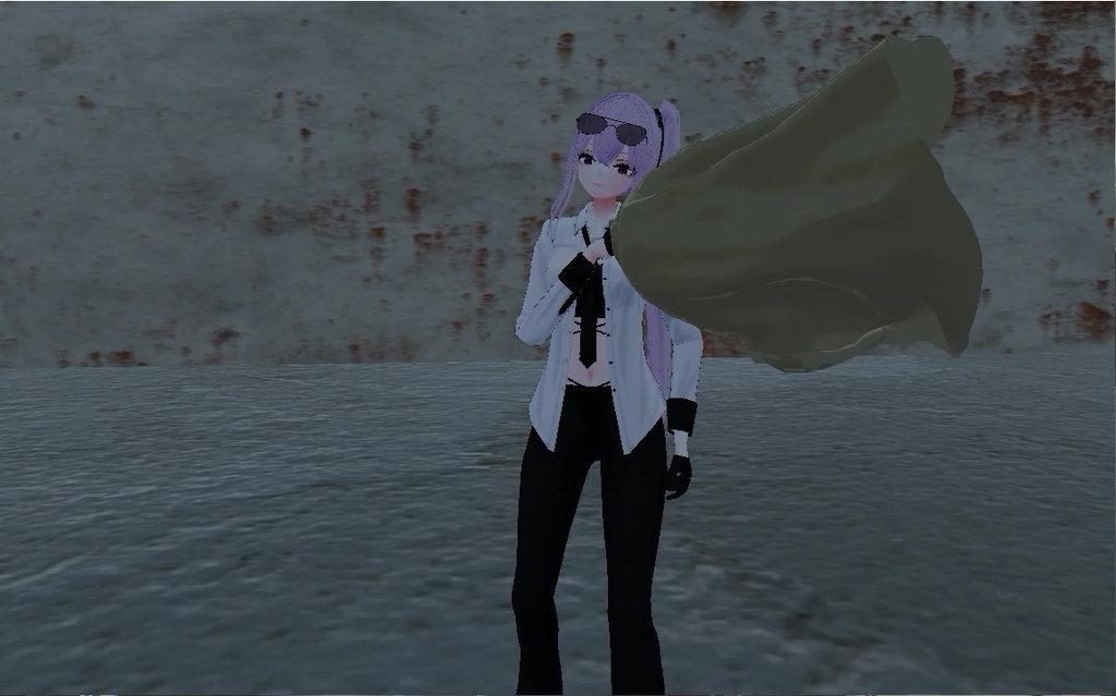 マント脱ぎ捨てギミック