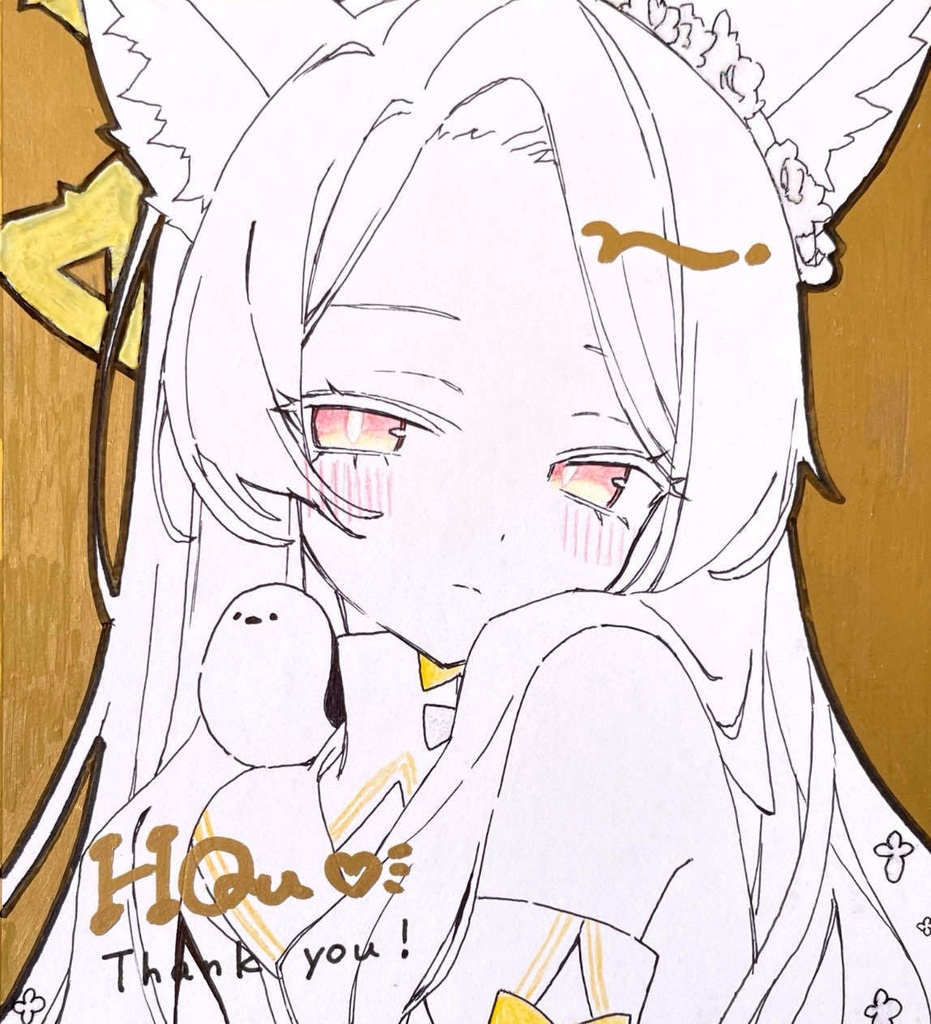 イラスト色紙（小/ブルアカ/セイア）