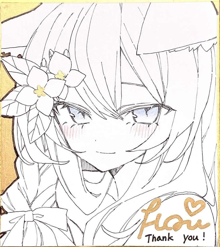 イラスト色紙(小/ブルアカ/マリー)